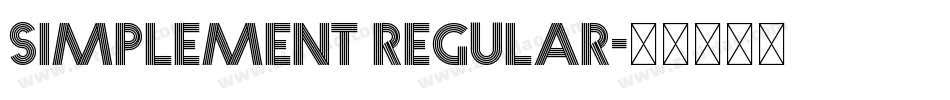Simplement Regular字体转换